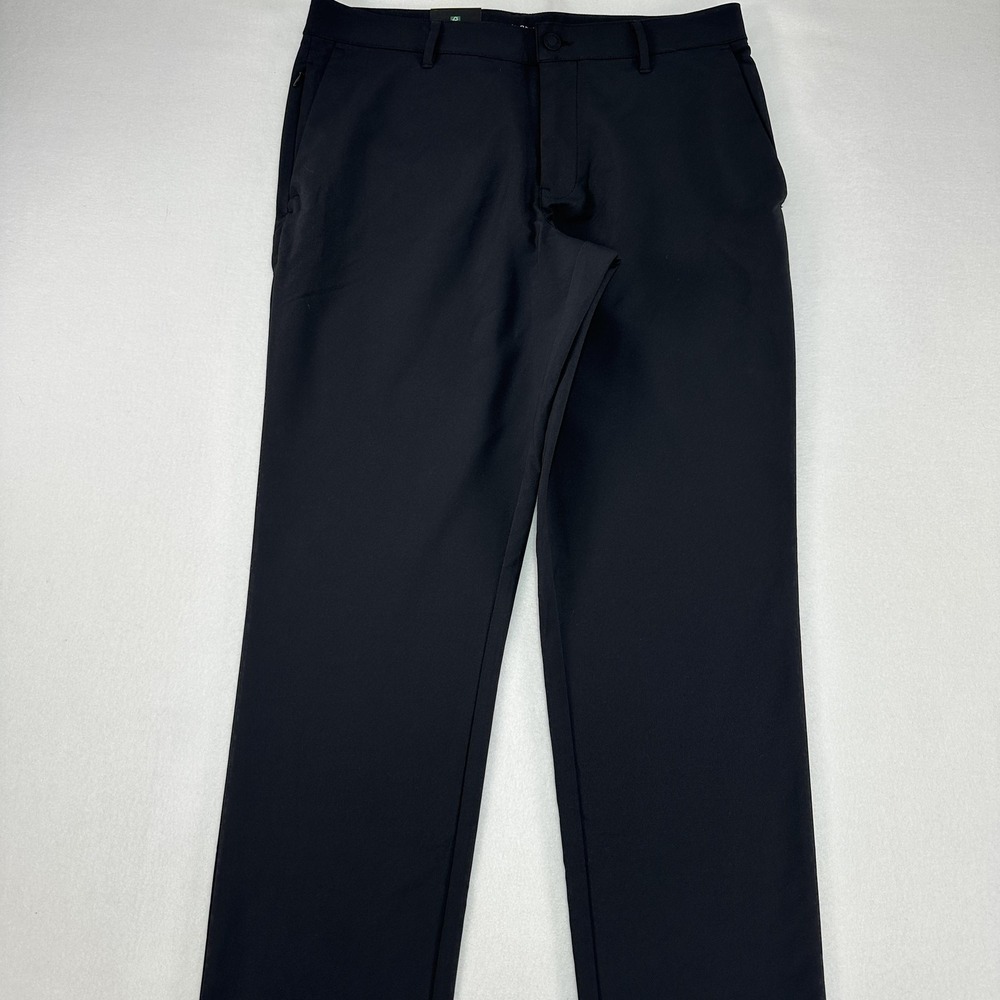 Banana Republic Pants Mens 32x34 Black Flat Front Travel Dress Slacks Prep Daily